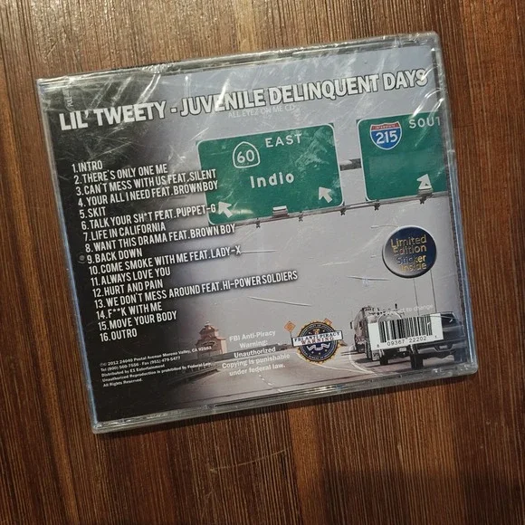 Lil' Tweety Juvenile Delinquent (CD) New Sealed 809367222021 2012 Parental Advis - Picture 2 of 4